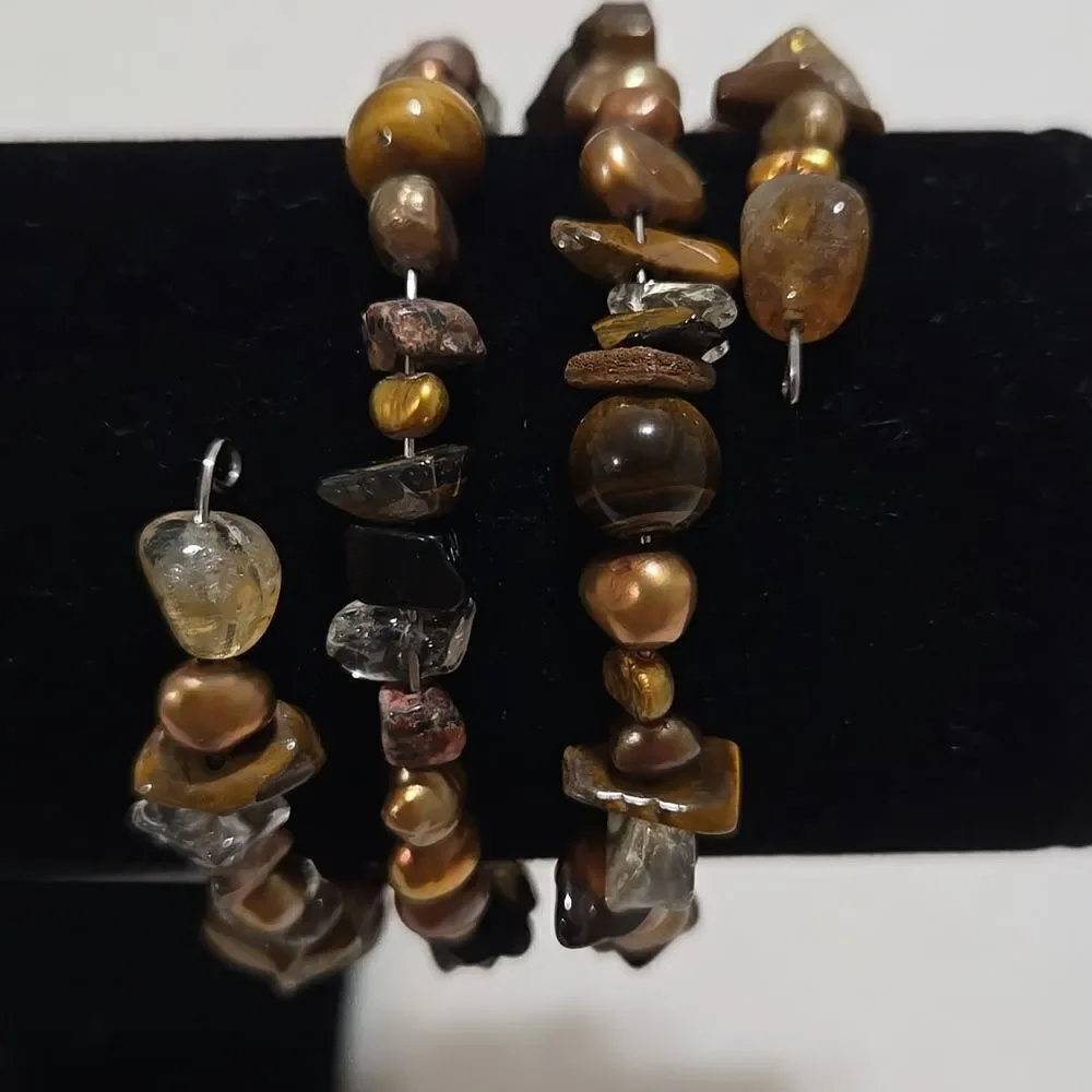 Pearl And Quartz Bracelet